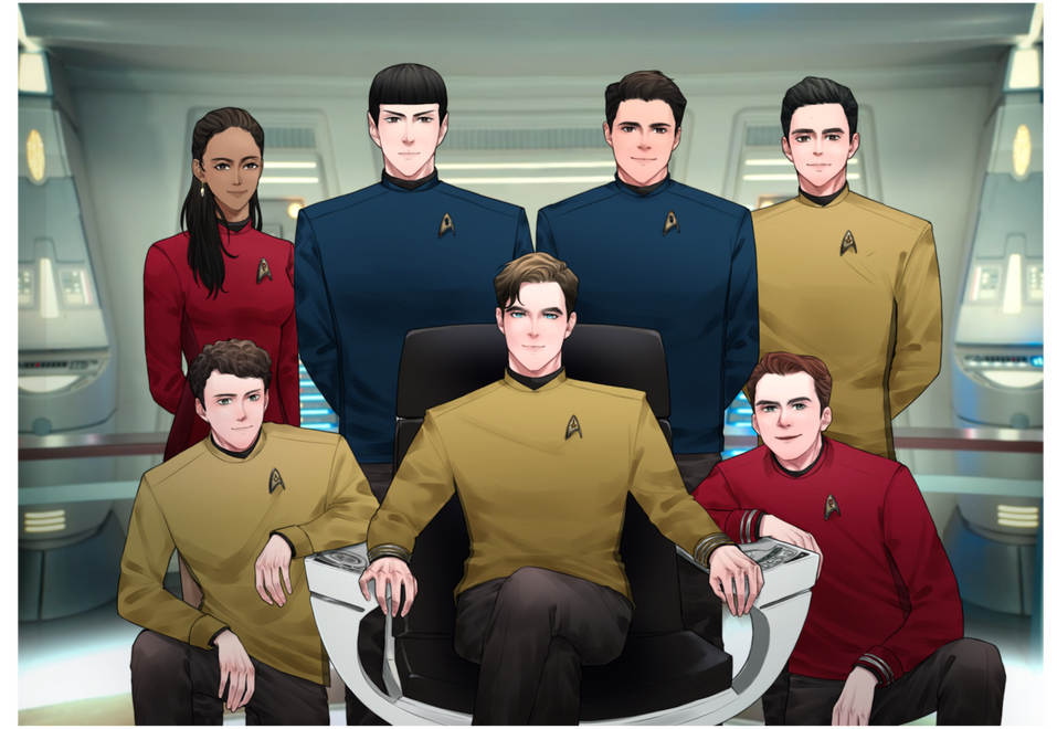 Fanart - Star Trek : Kelvin Timeline / Main Bridge Crew [2022]